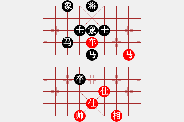 象棋棋譜圖片：20171012 先勝天天業(yè)7-3 中炮過河車對(duì)屏風(fēng)馬平炮兌車 紅兌車變 黑炮2進(jìn)4 象3進(jìn)5 士4 - 步數(shù)：110 