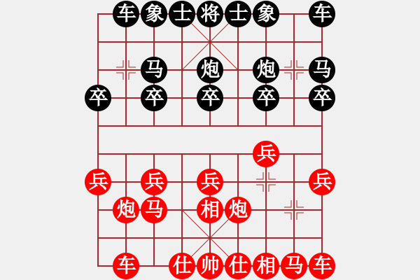 象棋棋譜圖片：我和姐夫第四盤 - 步數(shù)：10 