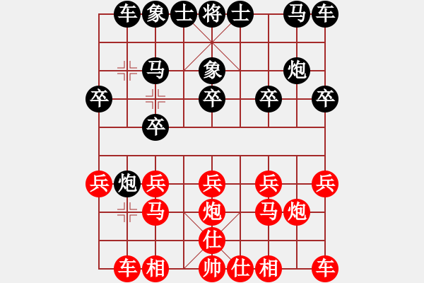 象棋棋譜圖片：2021.3.12.19微樂(lè)五分鐘后勝至尊5星左炮封車(chē) - 步數(shù)：10 