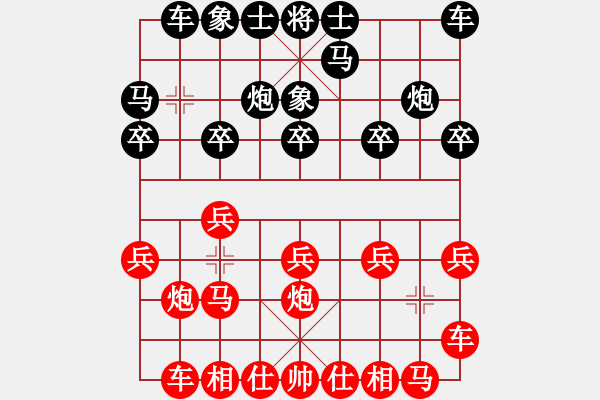 象棋棋譜圖片：因?yàn)樗訹1245437518] -VS- 年逾古稀[1092975077] - 步數(shù)：10 