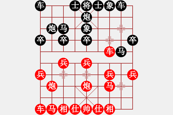 象棋棋譜圖片：安徽 張明浩 負(fù) 杭州 王天一 - 步數(shù)：20 