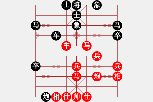 象棋棋譜圖片：五七炮進(jìn)三兵對(duì)屏風(fēng)馬飛右象(旋風(fēng)14層拆棋)和棋* - 步數(shù)：60 