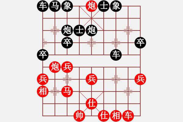 象棋棋譜圖片：順炮局（業(yè)四升業(yè)五評測對局）我先勝 - 步數(shù)：33 