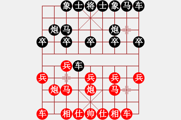 象棋棋譜圖片：張建禹（先勝）張錦洋 2019年10月27日 弈童象棋教室內(nèi)部訓(xùn)練對(duì)局 - 步數(shù)：10 