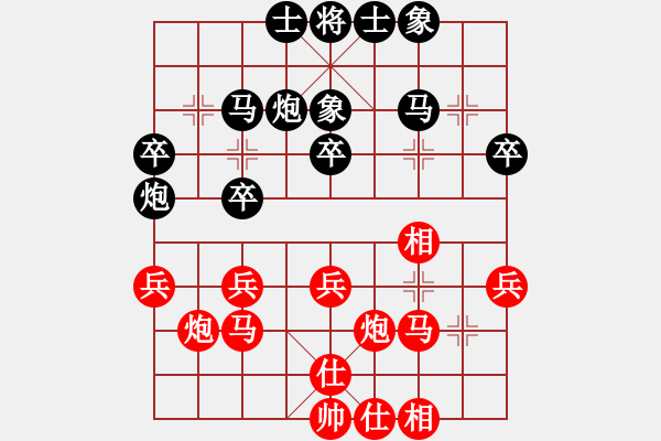 象棋棋譜圖片：2006年迪瀾杯弈天聯(lián)賽第四輪：追月歸來(lái)(5r)-勝-聽雨軒葬花(1段) - 步數(shù)：30 