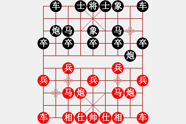 象棋棋谱图片：比飞凤儿(8段)-负-老修(9段) - 步数：10 