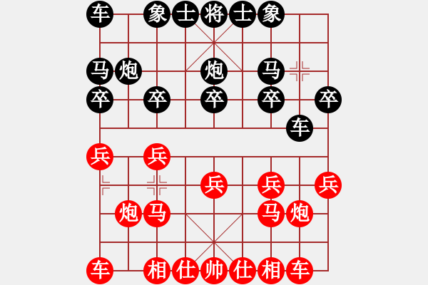 象棋棋谱图片：红蓝棋股(天帝)-负-小苏包装(6段) - 步数：10 