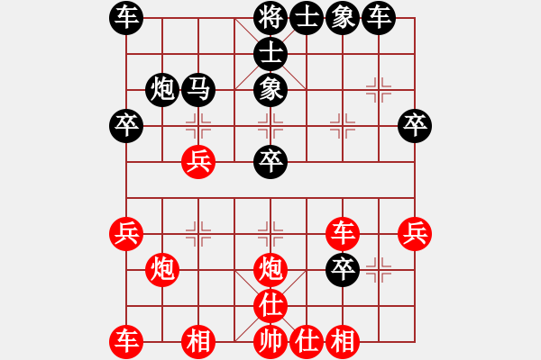 象棋棋譜圖片：弈海傲陽(5段)-勝-南地球(6段) - 步數(shù)：30 