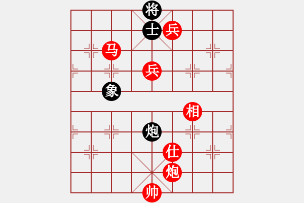 象棋棋譜圖片：五七炮進(jìn)三兵對(duì)屏風(fēng)馬（紅勝） - 步數(shù)：180 