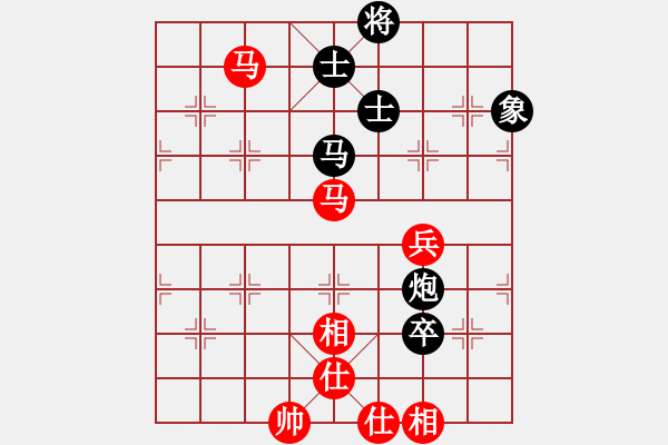 象棋棋譜圖片：隱姓埋名(月將)-和-楚河之霸王(9段) - 步數(shù)：100 