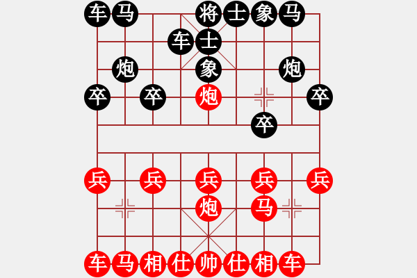 象棋棋譜圖片：可平(3段)-勝-風和日麗(3段) - 步數(shù)：10 