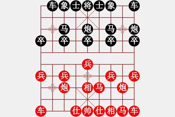 象棋棋譜圖片：2022.8.19.47五分鐘后勝飛相局拐角馬對(duì)左中炮 - 步數(shù)：10 