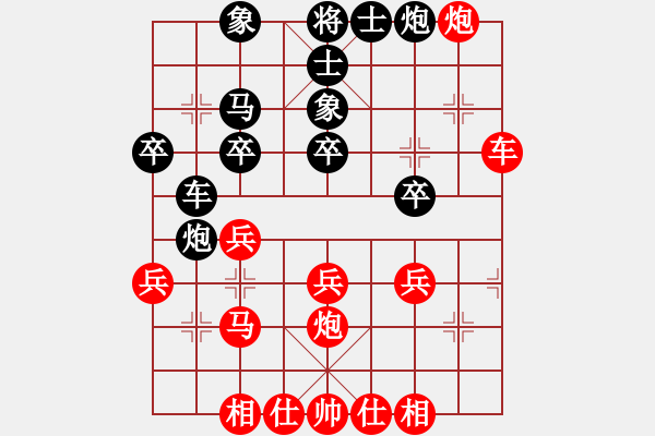 象棋棋譜圖片：分紅比例符合技術(shù)開(kāi) 勝 棋迷 - 步數(shù)：30 