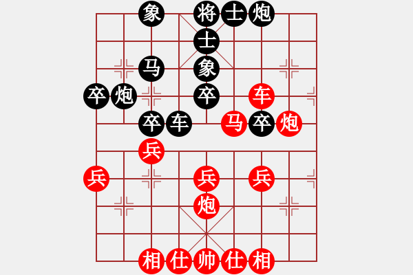 象棋棋譜圖片：分紅比例符合技術(shù)開(kāi) 勝 棋迷 - 步數(shù)：40 