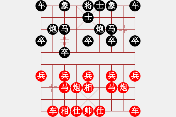 象棋棋譜圖片：starlight(3段)-勝-紅山茶(5段) - 步數(shù)：10 