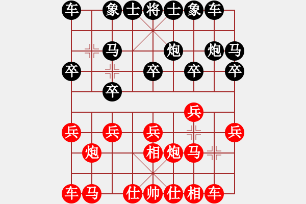 象棋棋譜圖片：絕代香蕉(無極)-勝-mayacosm(天罡) - 步數(shù)：10 