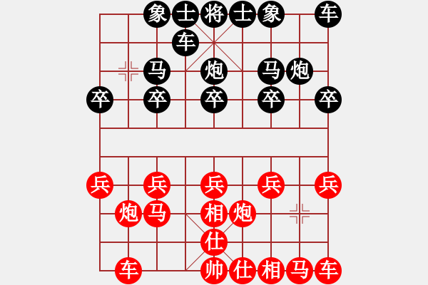 象棋棋譜圖片：紫貝殼[617982016] -VS- 橫才俊儒[292832991] 38位棋友觀摩棋之二 - 步數(shù)：10 