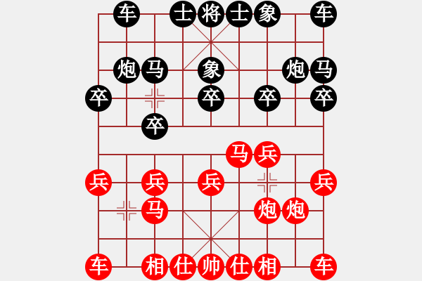 象棋棋譜圖片：第02輪 湖南湘潭 楊菊林 先負(fù) 湖南永州 王東 - 步數(shù)：10 