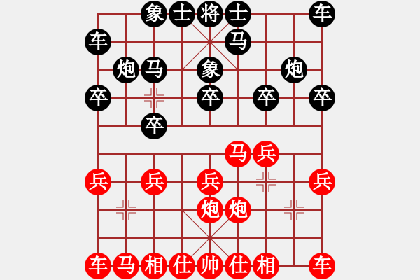 象棋棋譜圖片：【中】蓮花棋士[黑] -VS- 輕裘肥馬[紅] - 步數(shù)：10 