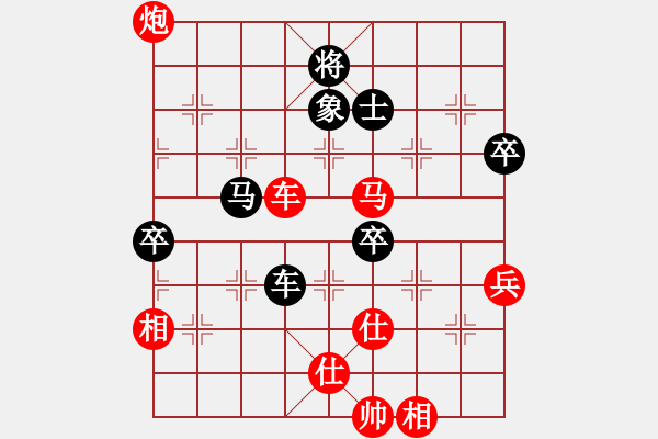 象棋棋譜圖片：中炮三兵肋馬奔槽對屏風(fēng)馬補(bǔ)右士分析 - 步數(shù)：120 