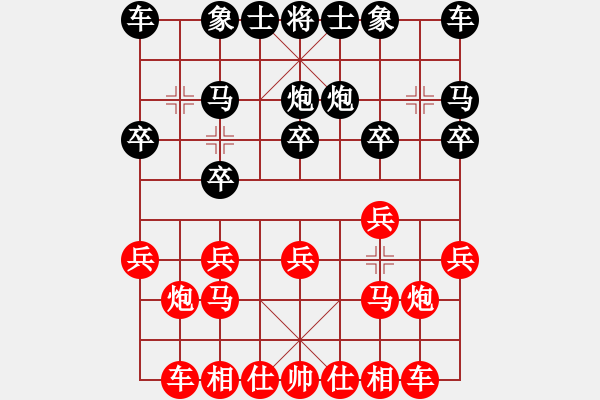 象棋棋譜圖片：藍色天空[158582233] -VS- 橫才俊儒[292832991] - 步數(shù)：10 