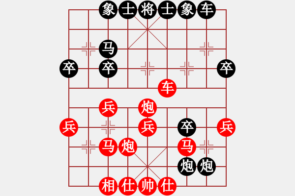 象棋棋譜圖片：ranly(1段)-勝-刀鑲(1段) - 步數(shù)：30 