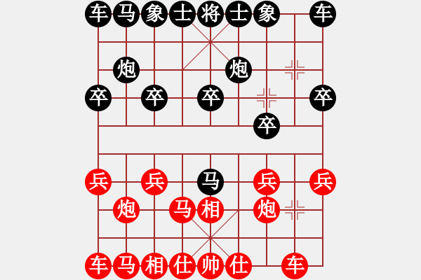 象棋棋譜圖片：LDM[紅] -VS- 拜師學(xué)棋ty[黑] - 步數(shù)：10 