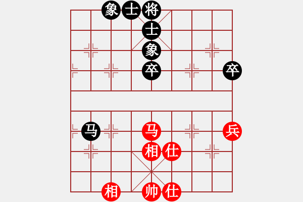 象棋棋譜圖片：劉松岳先和邱東八臺蒙目棋之一 - 步數(shù)：77 