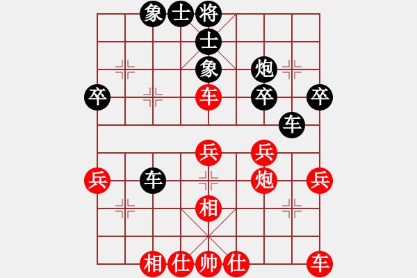 象棋棋譜圖片：燈花拂劍(月將)-和-去棋中論壇(日帥) - 步數(shù)：40 