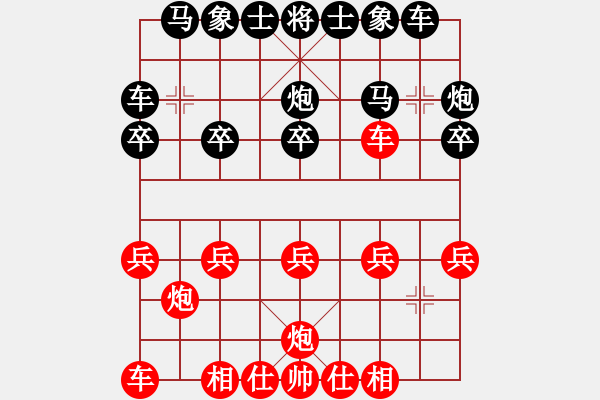 象棋棋譜圖片：象棋旋風6.2讓雙馬 VS 手機象棋170高級 - 步數：10 