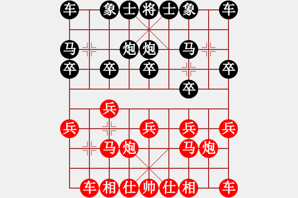 象棋棋譜圖片：20141129蔡冠言8歲負(fù)廖教練一對八指導(dǎo)棋 - 步數(shù)：10 