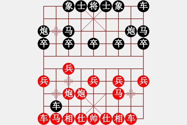 象棋棋譜圖片：11094局 A60-過宮炮局-小蟲引擎24層 紅先勝 旋九專雙核-業(yè)余 - 步數(shù)：10 