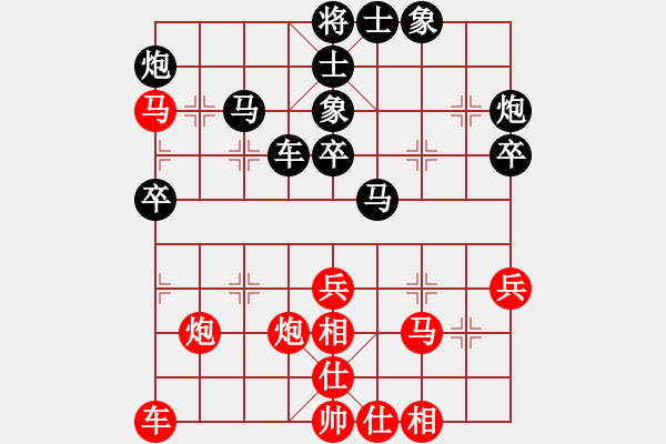 象棋棋譜圖片：大山之巔(3段)-負(fù)-山東王再越(2段) - 步數(shù)：40 