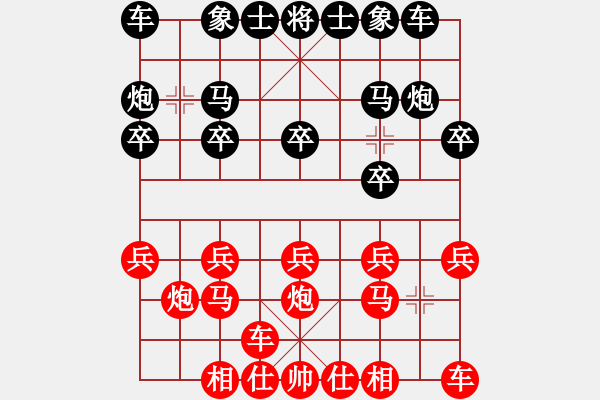 象棋棋譜圖片：英雄天下(人王)-負(fù)-鐵馬金戈(無上) - 步數(shù)：10 