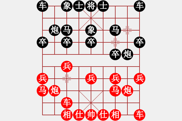 象棋棋譜圖片：毛羽敏 先和 祝德欽 1994.7.2. - 步數(shù)：10 