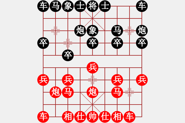 象棋棋譜圖片：wjx089[紅] -VS- ぁ麻辣湯ぁ[黑] - 步數(shù)：10 