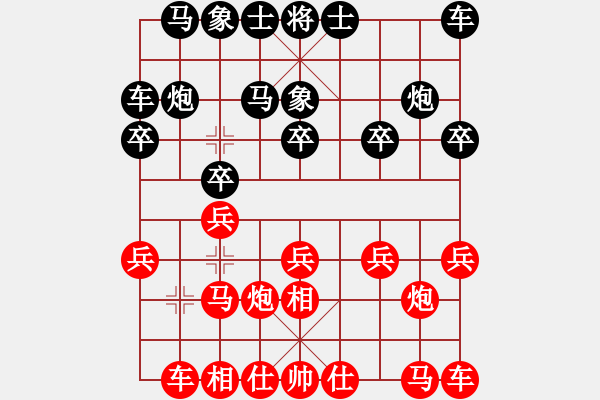 象棋棋譜圖片：8065局 A11-順相局-小蟲引擎23層 紅先勝 天天AI選手 - 步數(shù)：10 