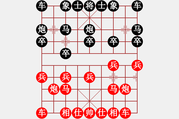 象棋棋譜圖片：渝中 喻崇泉 勝 云陽 袁建全 - 步數(shù)：10 