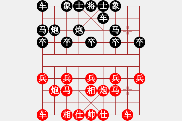 象棋棋谱图片：江国华 先和 鲁天 - 步数：10 