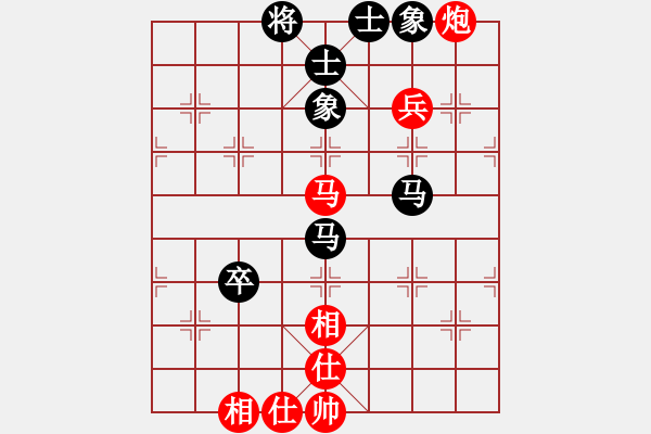 象棋棋譜圖片：揚(yáng)二狼(4段)-勝-輕云孤鴻(5段) - 步數(shù)：100 