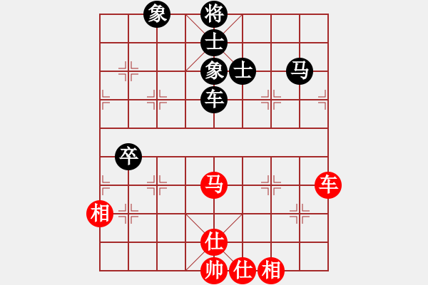 象棋棋譜圖片：晴空飄雪(5段)-和-鐵道游擊包(7段)中炮過河車互進(jìn)七兵對(duì)屏風(fēng)馬平炮兌車 黑橫車 - 步數(shù)：139 