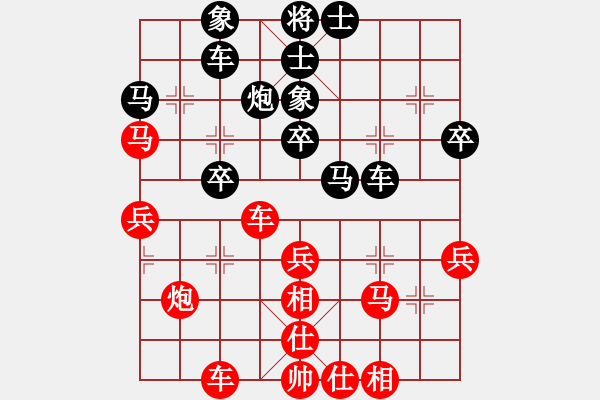 象棋棋譜圖片：陜北黃狼(2段)-負(fù)-blackroses(6段) - 步數(shù)：40 