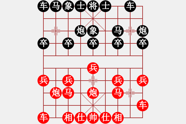 象棋棋譜圖片：橫才俊儒[292832991] -VS- 艾艾[2259071924] - 步數(shù)：10 