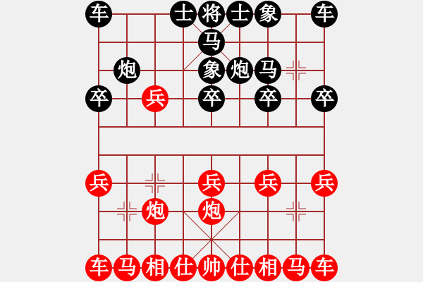 象棋棋譜圖片：5510局 B50-五七炮對反宮馬-旋風(fēng)引擎24層 紅先勝 天天AI選手 - 步數(shù)：10 