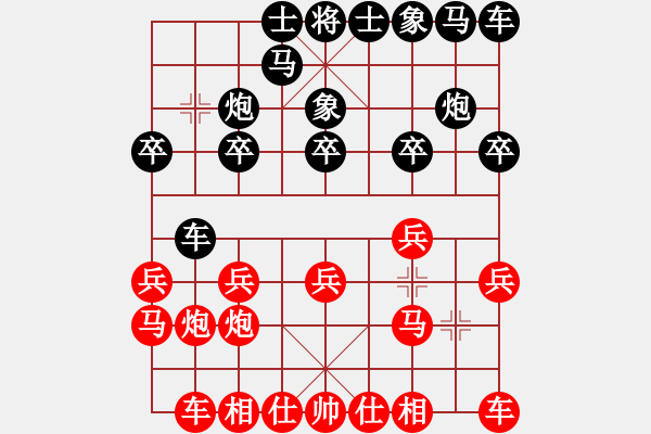 象棋棋譜圖片：5525局 A07-金鉤炮局-小蟲引擎25層 紅先勝 巫師-小蟲-菜鳥 - 步數(shù)：10 