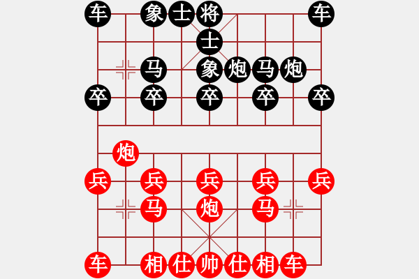 象棋棋譜圖片：2023.11.4.1五分鐘先勝半途列過(guò)宮炮 - 步數(shù)：10 