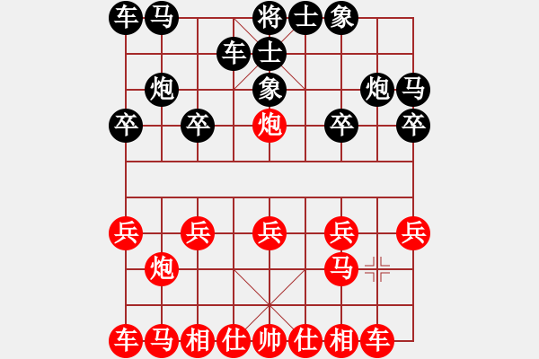 象棋棋譜圖片：五步蛇(天帝)-和-一把家族(人王) - 步數(shù)：10 