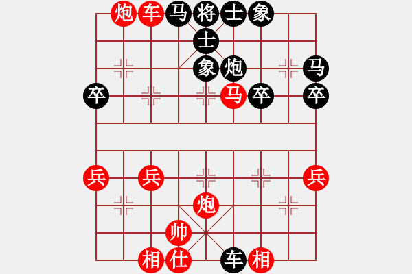 象棋棋譜圖片：4（1）梅花泉 雙橫車不棄馬 相口馬趕臥槽 馬踩卒 棄馬吸炮 天地炮借帥 第03-2局 - 步數(shù)：53 