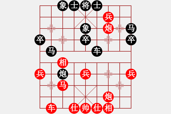 象棋棋譜圖片：高懿屏     先負 溫滿紅     - 步數(shù)：40 