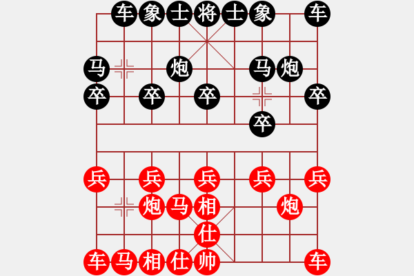 象棋棋谱图片：杨飞机第二(初级)-负-赖宏(初级) - 步数：10 